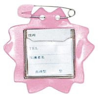 ビニール名札カバーＣ-7-10-Ｇ 緑　5パック 共栄プラスチック（直送品）