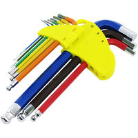 県央貿易（KENOH）　カラー ボールポイント六角棒レンチセット 9本組　CHXB-9M　1セット（直送品）