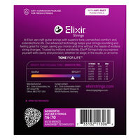 Elixir エリクサー アコースティックギター弦 NANOWEB コーティング弦 ブロンズ Baritone 016-070 #11306（直送品）