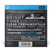 D'Addario ダダリオ ベース弦 ニッケル Long Scale .045-.105 EXL165TP 2setパック（直送品）