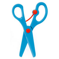 銀鳥産業 あんぜんはさみ ブルー おうち遊び 知育 工作 044-400 1セット(3個)