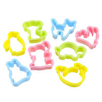 銀鳥産業 ねんどぬき型&ローラー どうぶつ 知育玩具 おうち遊び 粘土 ねんど 462-057 1セット(3個)