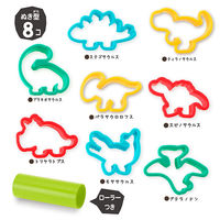 銀鳥産業 ねんどぬき型&ローラー きょうりゅう 知育玩具 おうち遊び 粘土 ねんど 462-311 1セット(3個)