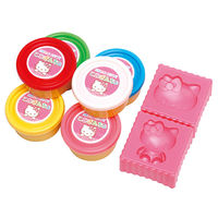 こむぎんちょ＆おし型６色セット ハローキティ 粘土 ねんど おうち遊び 知育 462-332 2個 銀鳥産業（直送品）