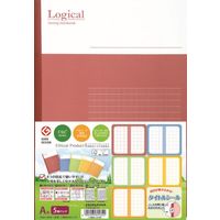 ナカバヤシ スイング・ロジカルノート セミB5 A罫7mm 30枚 ノ-B501A-5P 1パック（5冊入）