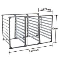 アルミス 【法人限定 2梱包】アルミ水平式育苗棚 96枚 SH-96N 1個（直送品）
