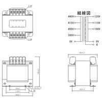 スワロー電機 電源トランス PD41-750E 1個（直送品）