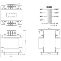 スワロー電機 電源トランス PD42-2000E 1個（直送品）