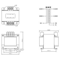スワロー電機 電源トランス SB22-1000E 1個（直送品）