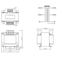 スワロー電機 電源トランス SB22-750E 1個（直送品）