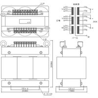 スワロー電機 三相複巻トランス 3RT-3K 1個（直送品）