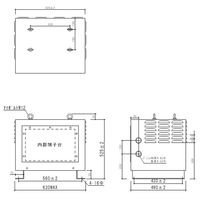 スワロー電機 単相・三相トランス用ケース BK-7 1個（直送品）