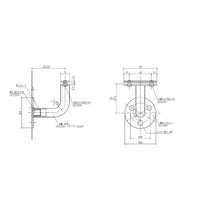 杉田エース フレックス手すり ブラケット B AC3453703 1セット(2個)（直送品）