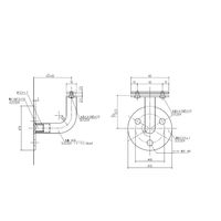 杉田エース フレックス手すり ブラケット C AC3453704 1セット(2個)（直送品）