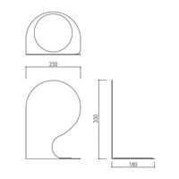 杉田エース 消火器ボックス(据置・コーナー兼用型)SKーFEBーFG350ー1 ブラック BV3800179 1台（直送品）