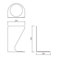 杉田エース 消火器ボックス(据置・コーナー兼用型)SKーFEBーFG350ー2 ブルー BV3800177 1台（直送品）