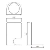 杉田エース 消火器ボックス(据置・コーナー兼用型)SKーFEBーFG350ー3 ブルー BV3800182 1台（直送品）