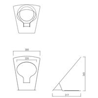 杉田エース 消火器ボックス(据置型)SKーFEBーFG320 ブルー BV3800316 1台（直送品）