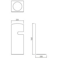 杉田エース 消火器ボックス(据置型)SKーFEBーFG210 ブルー BV3800320 1台（直送品）