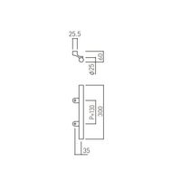 杉田エース ステンレスマテリアル ドアハンドルFH1105Mー25Bー300 BV3799329 1SET（直送品）