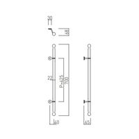 杉田エース ロートアイアン ドアハンドルHW1402ーAT BV3799244 1SET（直送品）