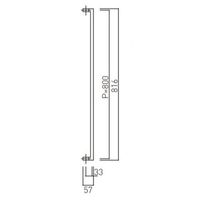 杉田エース 角パイプハンドル ドアハンドルFHS3101ーBー800 BV3799269 1SET（直送品）