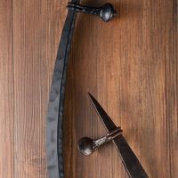 杉田エース ロートアイアン ドアハンドルHW1401ーB BV3799243 1SET（直送品）