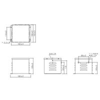 スワロー電機 単相・三相トランス用ケース BK-1 1セット(4個)（直送品）
