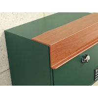 【軒先渡し】ヤマソロ シュロス スタンドポスト 幅400×奥行320×高さ990mm グリーン 73-573 1台（直送品）