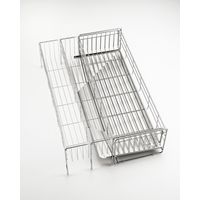 ヨシカワ シンクサイド側の広がる水切り深型 幅20×奥行47cm 水切りラック 1305933 1台（直送品）