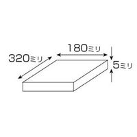 光 A000-5SS アクリル 透明 5×180×320mm 1個（直送品）