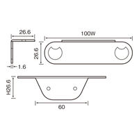 ケイ・ジー・ワイ工業 プラスターブラケット コーナー 棚受け ホワイト PB22510W 1式