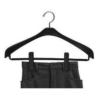 シンコハンガー ハンガー リバース ジャケットスリムクリップ42 ブラック 2本組 272611 1個