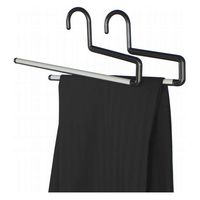 ハンガー リバース ストップバー ブラック 2本組 288012 1個 シンコハンガー（直送品）