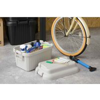 SANKA 収納ボックス 座れる 幅59×奥行39×高さ38cm ベリアスボード M 日本製 グレー 302293 1個（直送品）