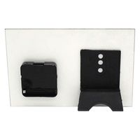 キーストーン 置き時計 アナログ フラワー F バラ 時計 ガラス おしゃれ 長方形 362968 1個（直送品）