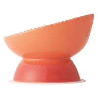 スケーター ペット用食器 短頭犬用 陶器 オレンジ 381198 1個（直送品）