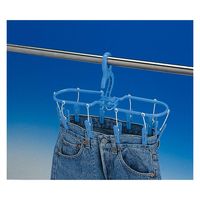 サワフジ 洗濯ハンガー ジーンズ&小物干し ミニハンガー スカイブルー 273384 1個