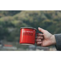 キーストーン マグカップ 500ml アウトドアエナメルマグ レッド 384002 1個（直送品）
