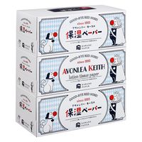 ティッシュペーパー アヴォンリーキース 200組　保湿ペーパーボックス　1ケース(30個:3個入×10パック)　河野製紙