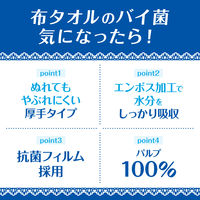 エリエール プラスキレイ すっきりお手ふきタオル シングル 100枚 1箱(60パック) 大王製紙 ペーパータオル　パルプ