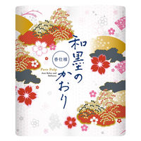 トイレットペーパー ダブル 32m 4ロール パルプ100% 四国特紙 和墨のかおり 1箱(24パック96ロール入) 花柄 ネピア