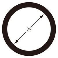 ハイロジック 鉄 平押しキーリング 25mm ピンクゴールド 00029225 1個