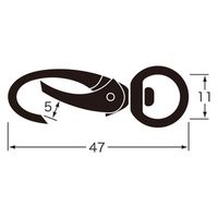 ハイロジック 29238 C型スナップ ゴールド 1個（直送品）