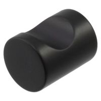 ハイロジック 30937 SUS201 ラウンドツマミ φ20mm 黒ニッケル 1個（直送品）