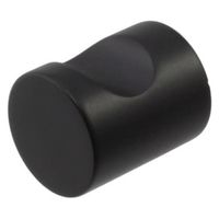 ハイロジック 30938 SUS201 ラウンドツマミ φ25mm 黒ニッケル 1個（直送品）