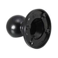 ハイロジック 37505 ブラケット 止 25mm ブラック 1個（直送品）