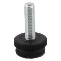 ハイロジック 57307 フェルトアジャスター 黒 25φ M8 1個（直送品）