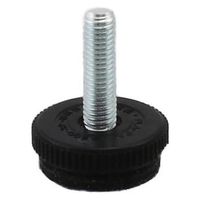 ハイロジック 57310 フェルトアジャスター 黒 32φ M8 1個（直送品）