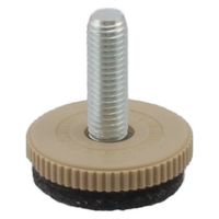 ハイロジック 57318 フェルトアジャスター ベージュ 40φ M10 1個（直送品）